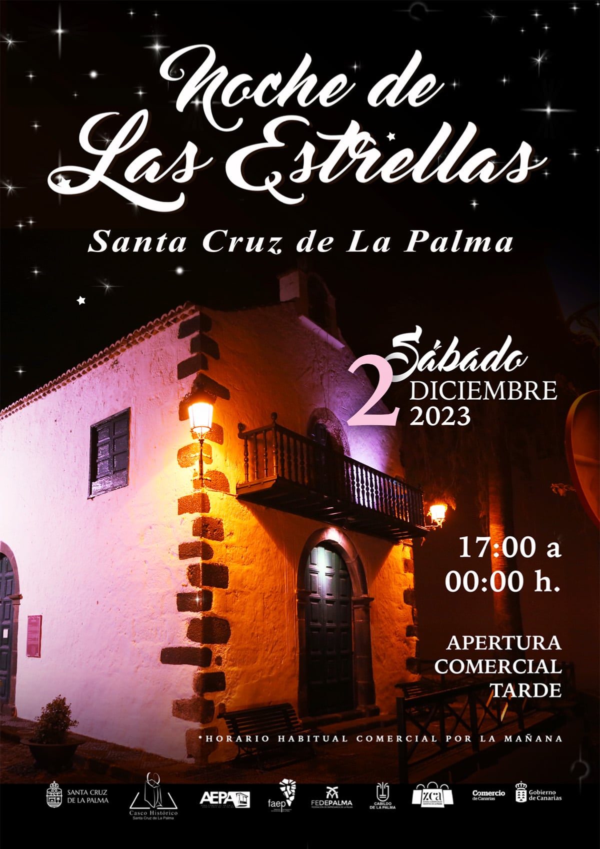 Santa Cruz de La Palma "volverá a brillar" en una nueva edición de 'La Noche de las Estrellas'